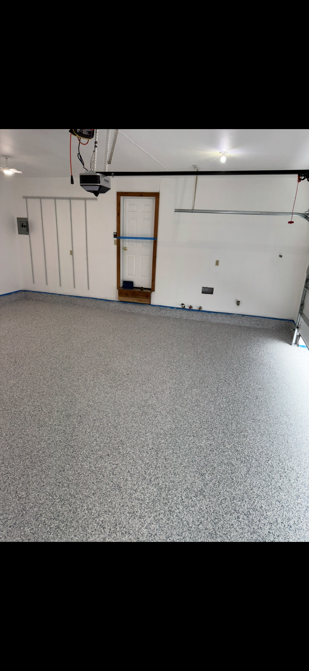 Completed epoxy installation